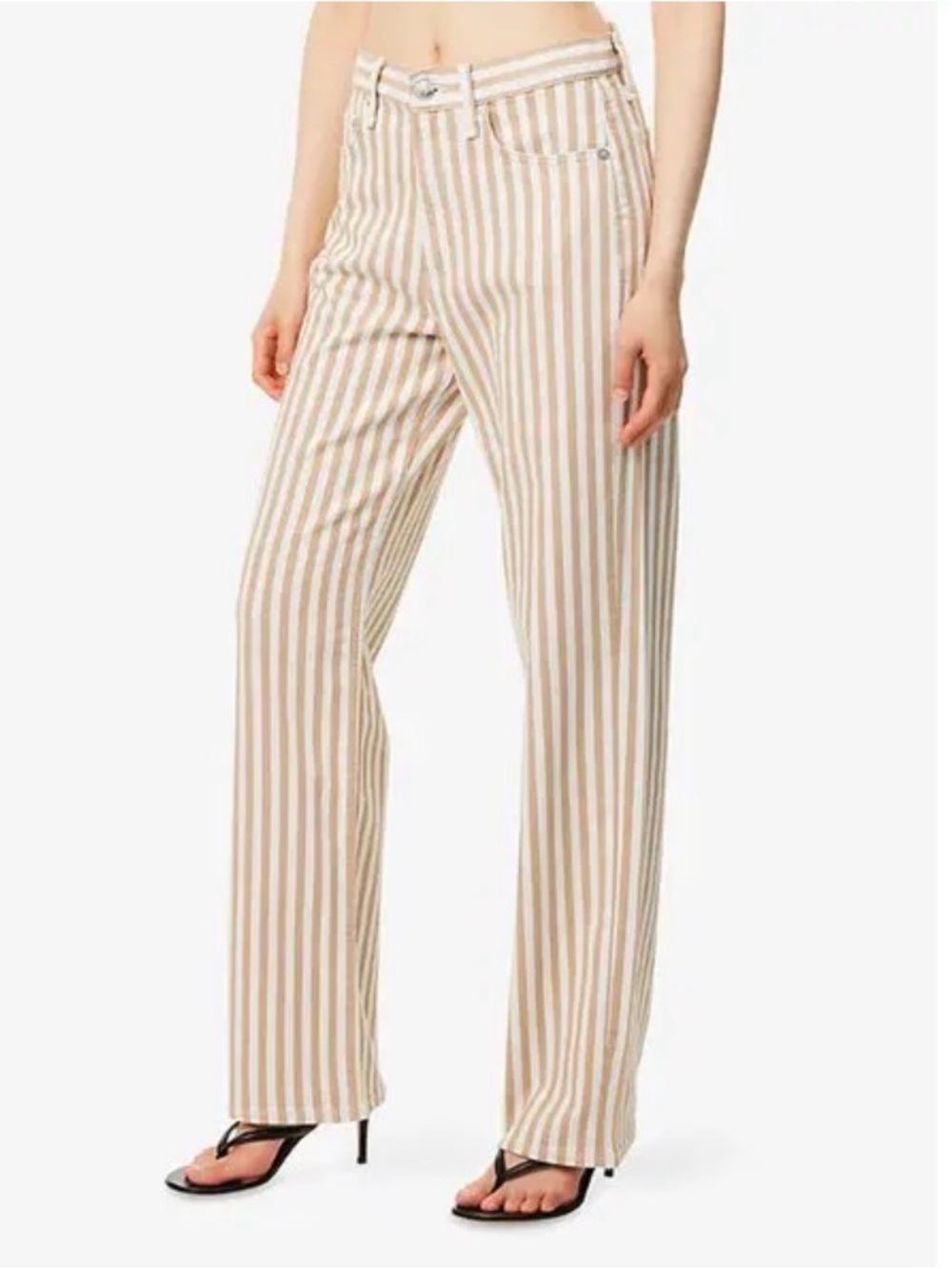 Rag and bone the Shea high-rise relaxed straight trousers